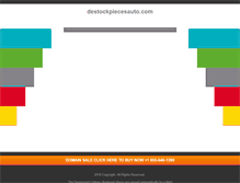 Tablet Screenshot of destockpiecesauto.com